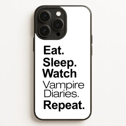 Eat Sleep Watch VPD Repeat  - marble Phone Case for iPhone 16 Pro Max