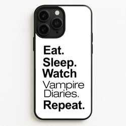Eat Sleep Watch VPD Repeat  - marble Phone Case for iPhone 11 Pro Max