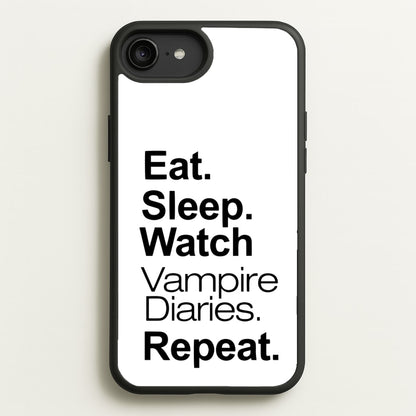 Eat Sleep Watch VPD Repeat  - marble Phone Case for iPhone 6 Plus / 7 Plus / 8 Plus