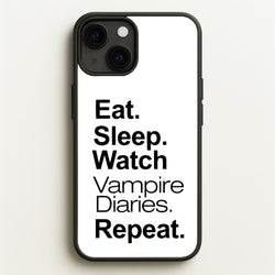 Eat Sleep Watch VPD Repeat  - marble Phone Case for iPhone 13 Mini