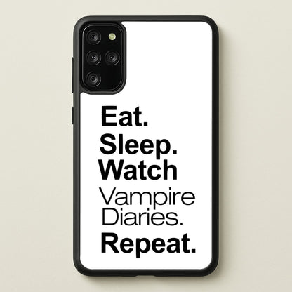 Eat Sleep Watch VPD Repeat  - marble Phone Case for Galaxy S20 Plus