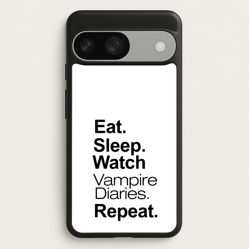 Eat Sleep Watch VPD Repeat  - marble Phone Case for Google Pixel 9 / 9 Pro