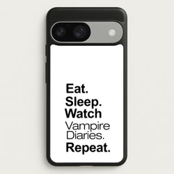 Eat Sleep Watch VPD Repeat  - marble Phone Case for Google Pixel 9 / 9 Pro