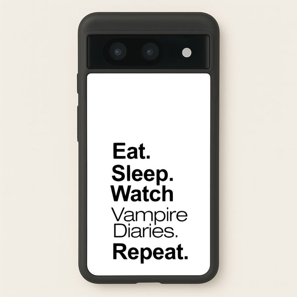 Eat Sleep Watch VPD Repeat  - marble Phone Case for Google Pixel 8a