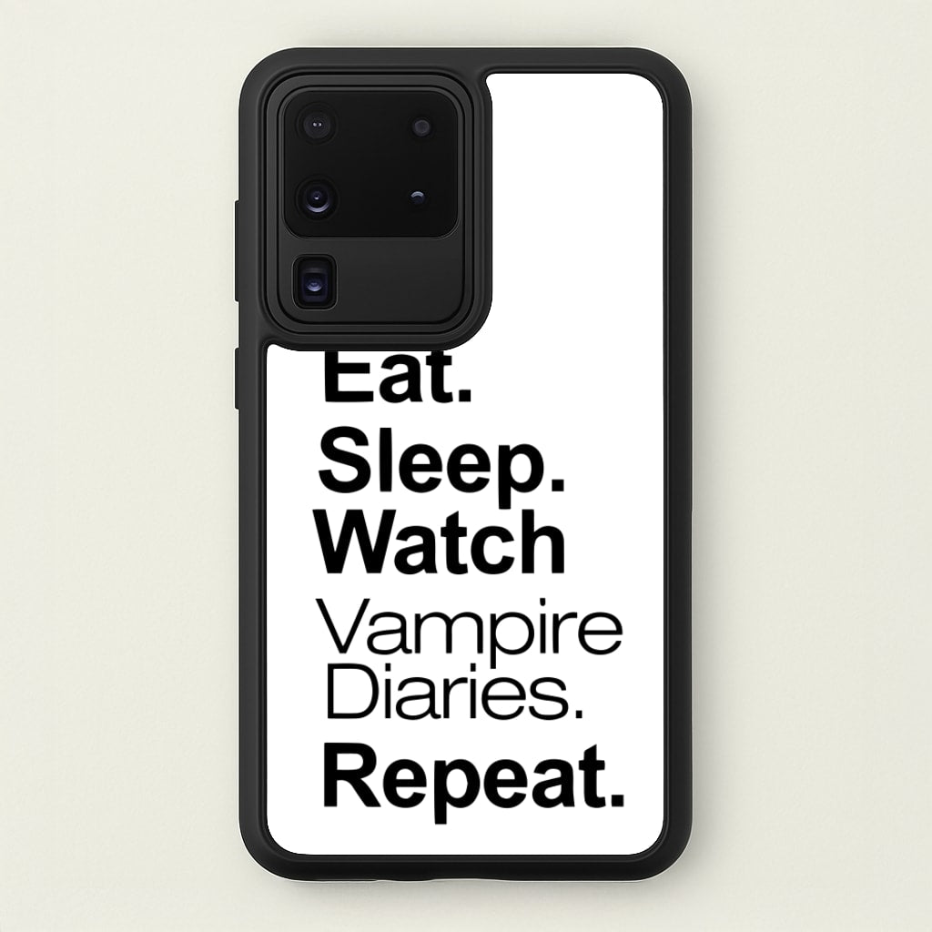 Eat Sleep Watch VPD Repeat  - marble Phone Case for Galaxy S20 Ultra