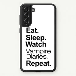 Eat Sleep Watch VPD Repeat  - marble Phone Case for Galaxy S21FE