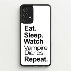 Eat Sleep Watch VPD Repeat  - marble Phone Case for Galaxy A52 / A52s