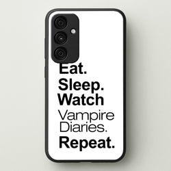 Eat Sleep Watch VPD Repeat  - marble Phone Case for Galaxy A15