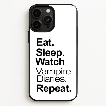 Eat Sleep Watch VPD Repeat  - marble Phone Case for iPhone 11 Pro