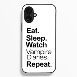 Eat Sleep Watch VPD Repeat  - marble Phone Case for iPhone 16 Plus