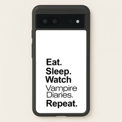 Eat Sleep Watch VPD Repeat  - marble Phone Case for Google Pixel 7