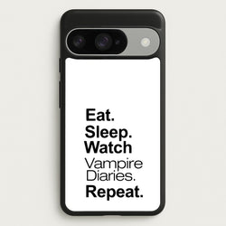 Eat Sleep Watch VPD Repeat Phone Case for Google Pixel 10 / 10 Pro