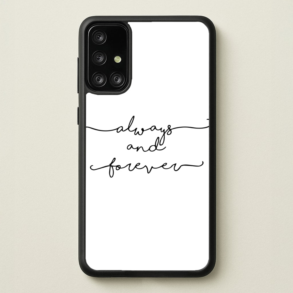 Always & Forever - VD  - marble Phone Case for Galaxy A71