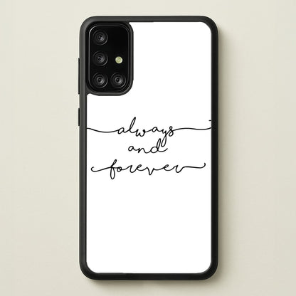 Always & Forever - VD  - marble Phone Case for Galaxy A71
