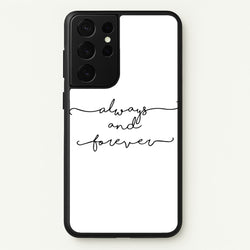 Always & Forever - VD  - marble Phone Case for Galaxy S21 Ultra