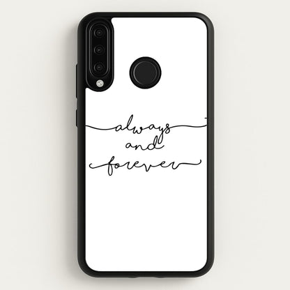 Always & Forever - VD  - marble Phone Case for Huawei P30 Lite