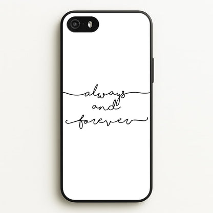 Always & Forever - VD  - marble Phone Case for iPhone 5 / 5s / SE 2016