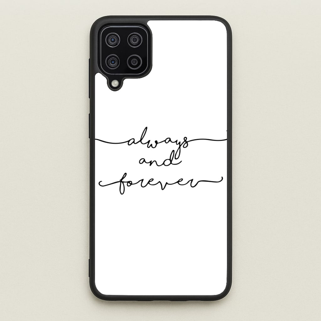 Always & Forever - VD  - marble Phone Case for Galaxy A12