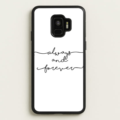 Always & Forever - VD  - marble Phone Case for Galaxy S9