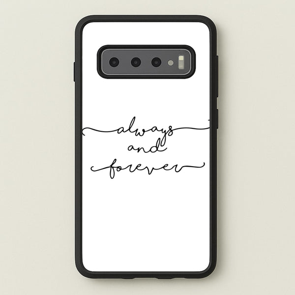 Always & Forever - VD  - marble Phone Case for Galaxy S10