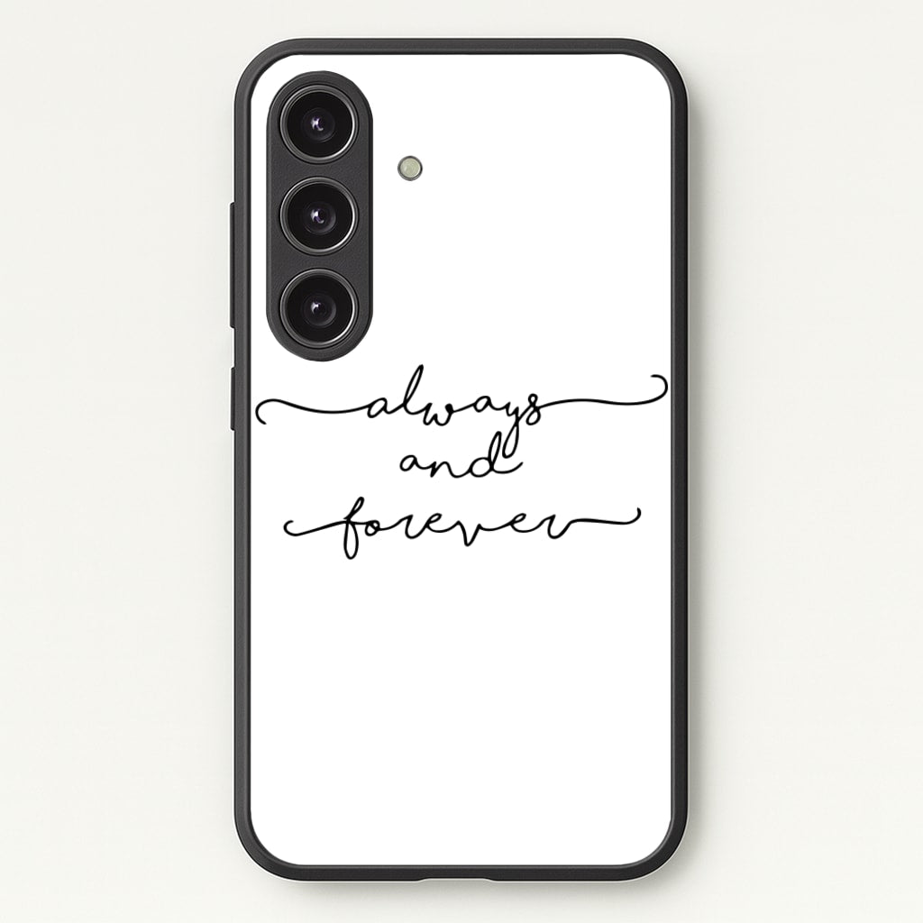 Always & Forever - VD  - marble Phone Case for Galaxy S25