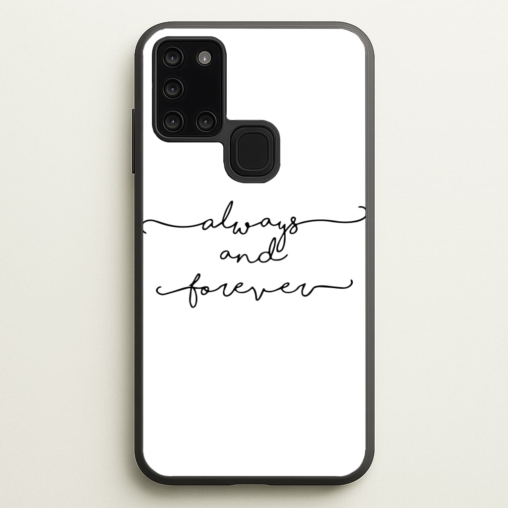Always & Forever - VD  - marble Phone Case for Galaxy A21s