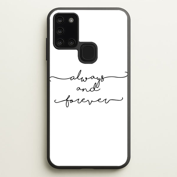 Always & Forever - VD  - marble Phone Case for Galaxy A21s