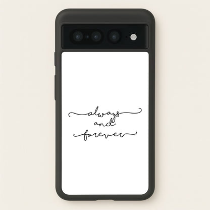 Always & Forever - VD  - marble Phone Case for Google Pixel 7 Pro