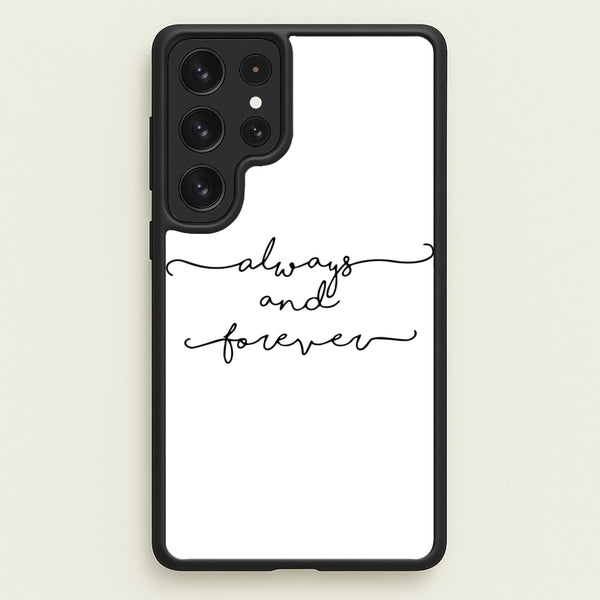 Always & Forever - VD  - marble Phone Case for Galaxy S22 Ultra