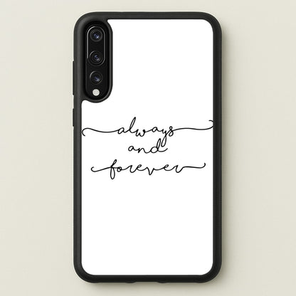 Always & Forever - VD  - marble Phone Case for Huawei P20 Pro