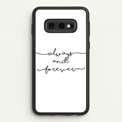 Always & Forever - VD  - marble Phone Case for Galaxy S10e