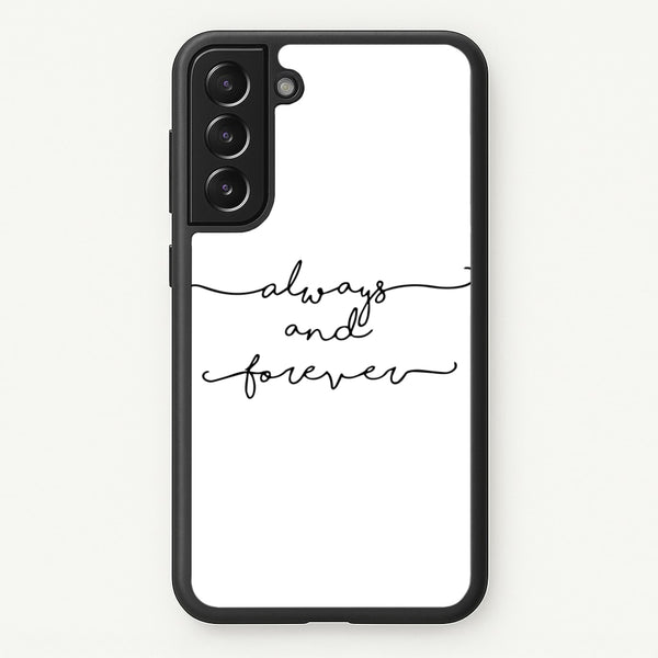 Always & Forever - VD  - marble Phone Case for Galaxy S21FE
