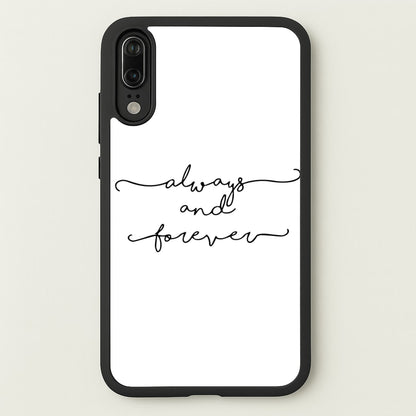 Always & Forever - VD  - marble Phone Case for Huawei P20