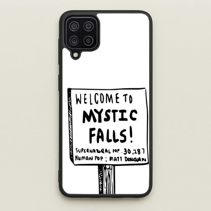 Welcome to Mystic Falls - VD  - Vampire Diaries Phone Case for Galaxy A12