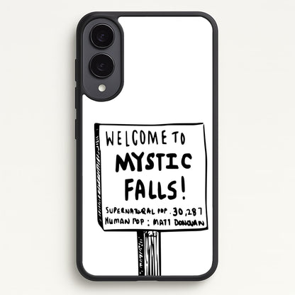 Welcome to Mystic Falls - VD  - Vampire Diaries Phone Case for Galaxy S25 Edge