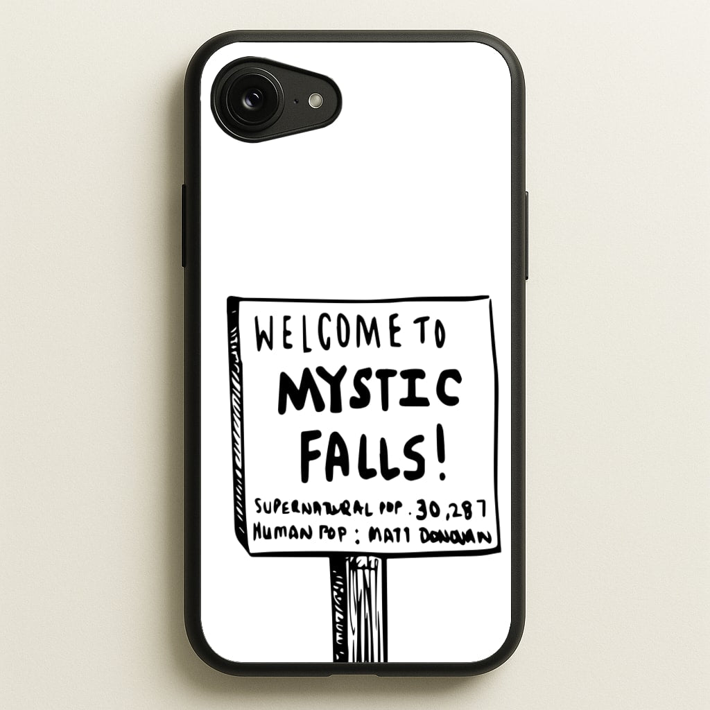 Welcome to Mystic Falls - VD  - Vampire Diaries Phone Case for iPhone 16e
