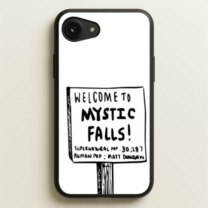 Welcome to Mystic Falls - VD  - Vampire Diaries Phone Case for iPhone 16e