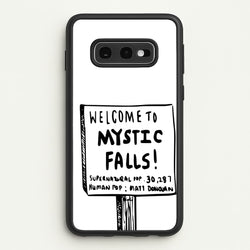 Welcome to Mystic Falls - VD  - Vampire Diaries Phone Case for Galaxy S10e