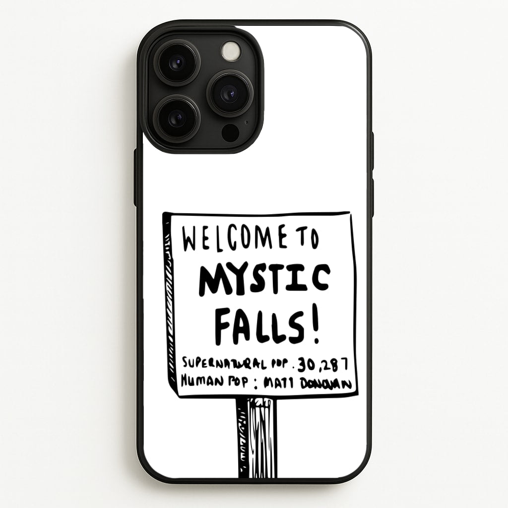 Welcome to Mystic Falls - VD  - Vampire Diaries Phone Case for iPhone 13 Pro Max