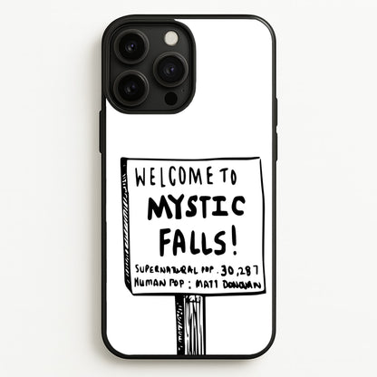 Welcome to Mystic Falls - VD  - Vampire Diaries Phone Case for iPhone 13 Pro Max