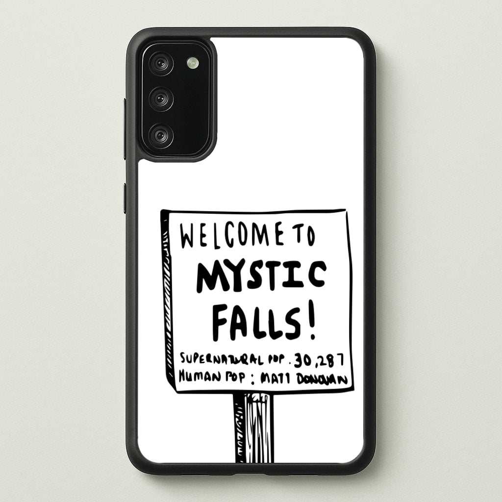 Welcome to Mystic Falls - VD  - Vampire Diaries Phone Case for Galaxy S20