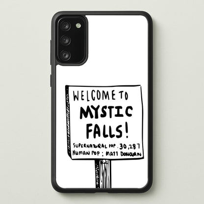 Welcome to Mystic Falls - VD  - Vampire Diaries Phone Case for Galaxy S20