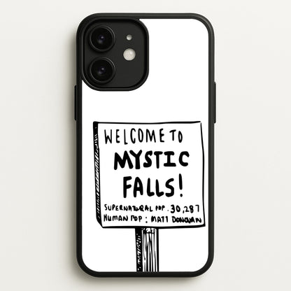 Welcome to Mystic Falls - VD  - Vampire Diaries Phone Case for iPhone 11