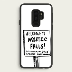 Welcome to Mystic Falls - VD  - Vampire Diaries Phone Case for Galaxy S9 Plus