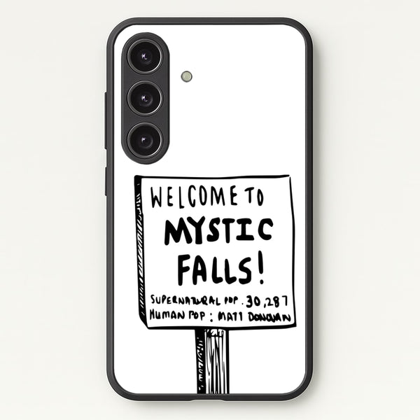 Welcome to Mystic Falls - VD  - Vampire Diaries Phone Case for Galaxy S24FE