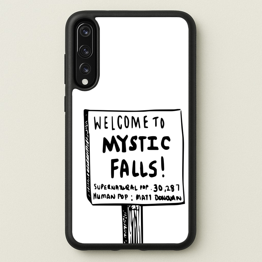 Welcome to Mystic Falls - VD  - Vampire Diaries Phone Case for Huawei P20 Pro