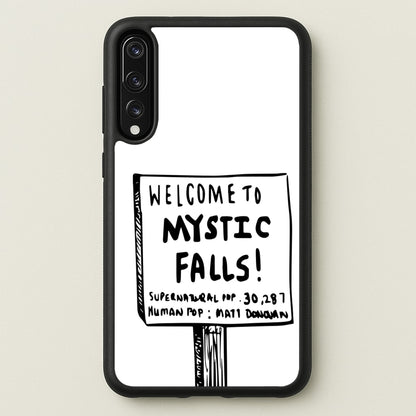 Welcome to Mystic Falls - VD  - Vampire Diaries Phone Case for Huawei P20 Pro