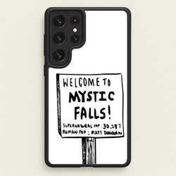 Welcome to Mystic Falls - VD  - Vampire Diaries Phone Case for Galaxy S23 Ultra