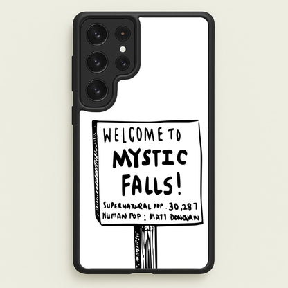 Welcome to Mystic Falls - VD  - Vampire Diaries Phone Case for Galaxy S23 Ultra