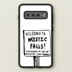 Welcome to Mystic Falls - VD  - Vampire Diaries Phone Case for Galaxy S10 Plus